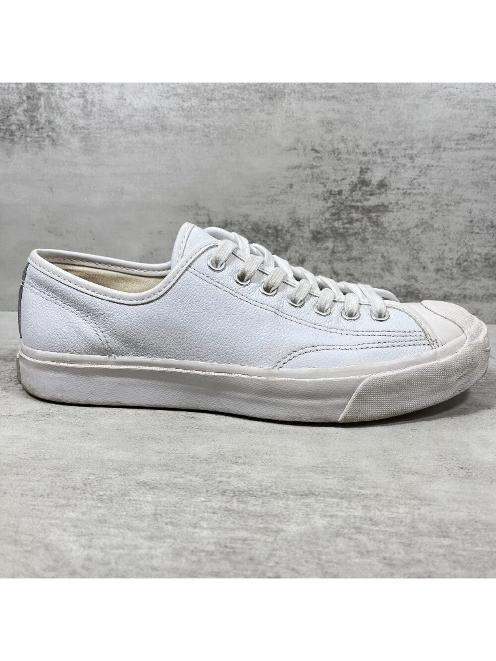 Converse Jack Purcell Leather Sneakers - Men's Size 7.5 / Women's 9 - White - Picture 4 of 9